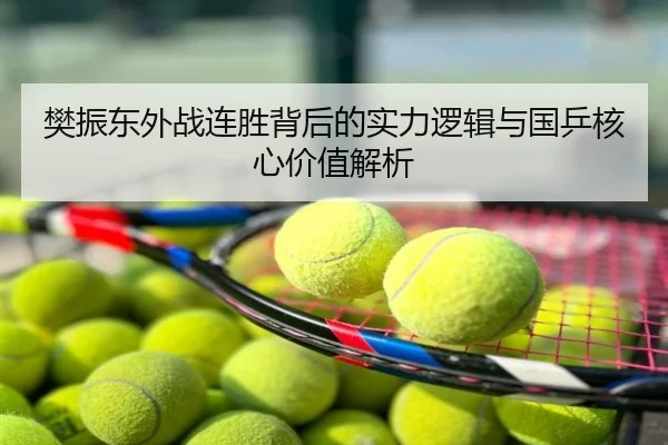 樊振东外战连胜背后的实力逻辑与国乒核心价值解析